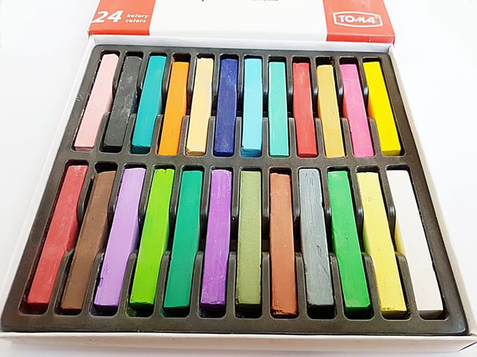 Toma Pastelkrijtjes Set - 24 Levendige Kleuren