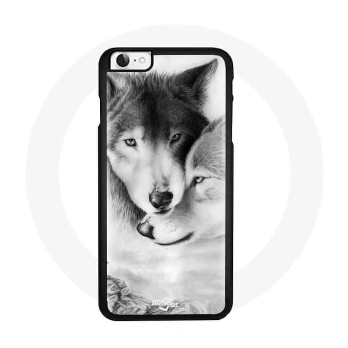 Coque - Maniacase - iPhone 5 - Noir - Souple - Motif Husky noir
