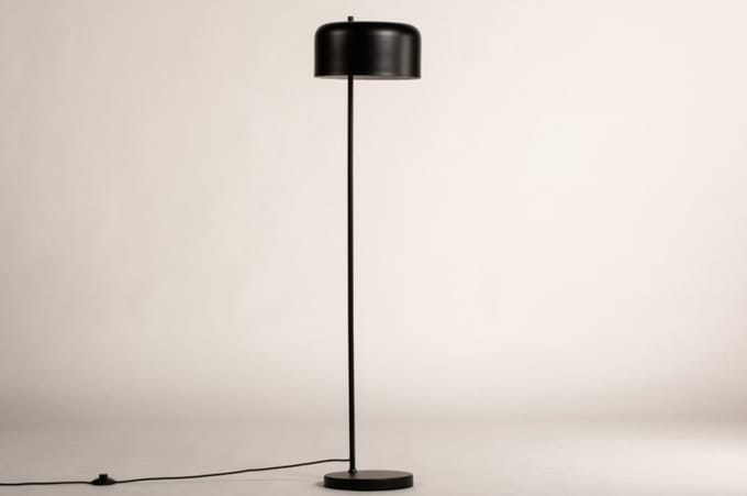 Lumidora Vloerlamp 74349 - PIACERE - E27 - Zwart - Metaal