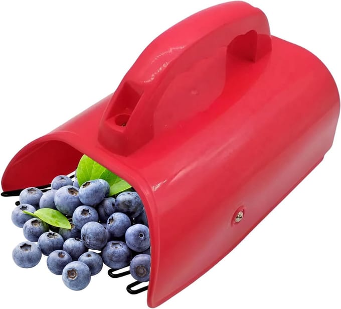 Bessenplukker Hark - Fruit Schep - Bessen Oogsten - Ergonomische Handgreep - 215 x 138 cm - Multicolor