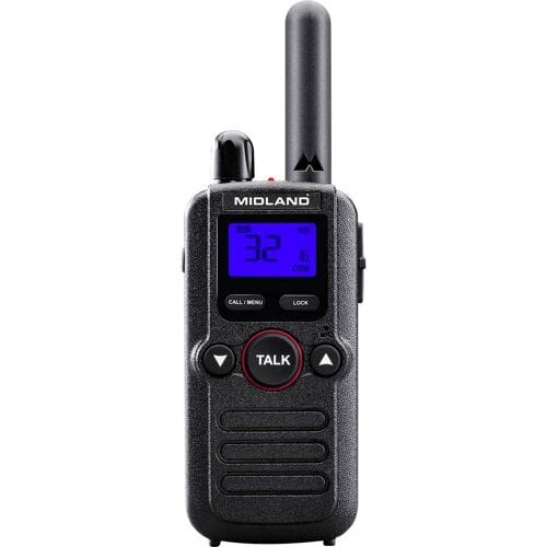 Midland BR180 C1625 PMR446 portofoon voor de retail -compact - compleet - lader - oortje