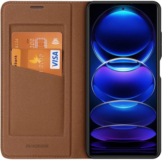 Dux Ducis Skin X2 Xiaomi Redmi Note 12 Pro Plus Hoesje Book Case Bruin