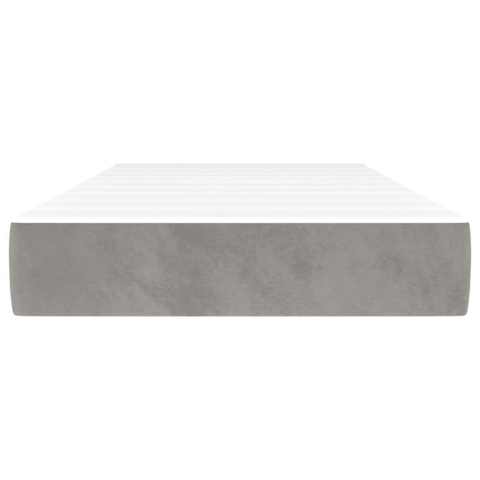 vidaXL - Pocketveringmatras - 80 - x - 220 - x - 20 - cm - Lichtgrijs
