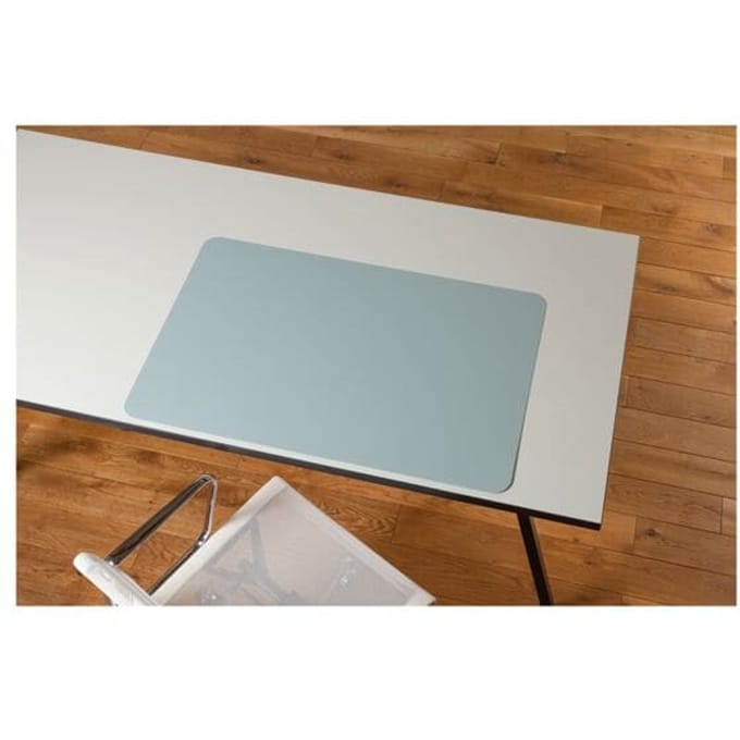 Bureau onderlegger - Soft Aqua - 90 x 60 cm - antislip