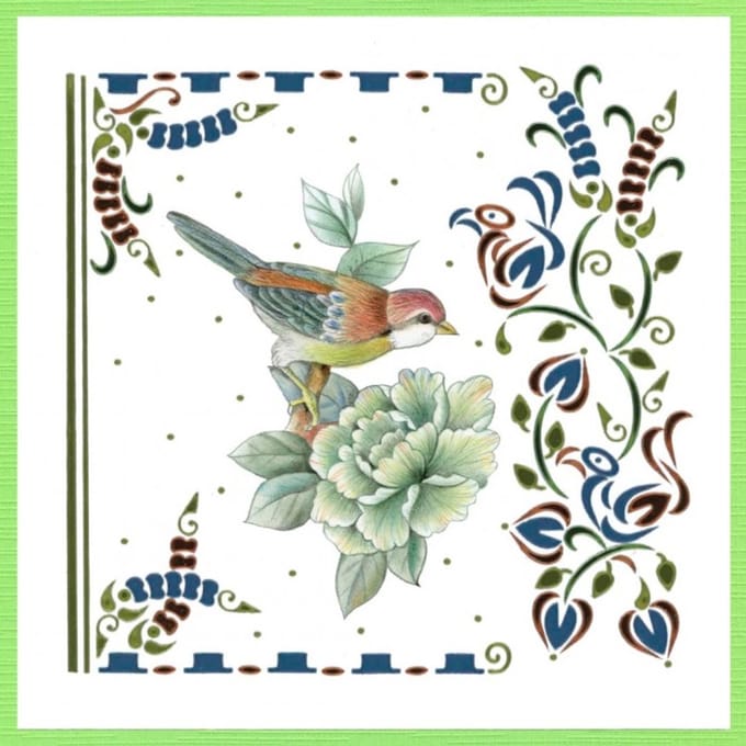 Dot and Do 245 - Jeanine's Art - Vintage Birds