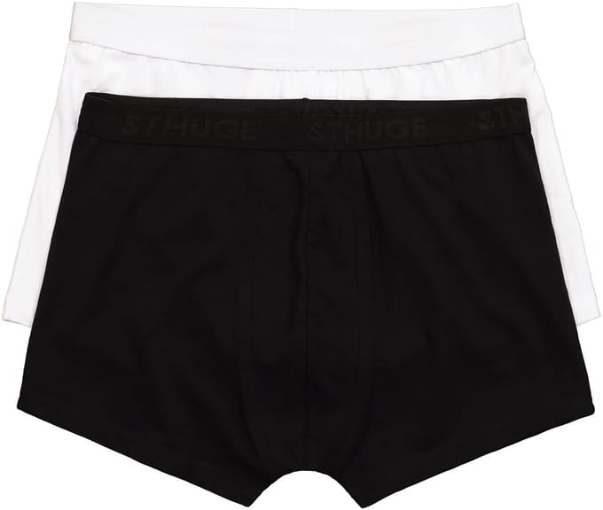 STHUGE - Heren - Heupbroek FLEXLASTIC® OEKO-TEX set van 2 onderbroek - Zwart - Maat L