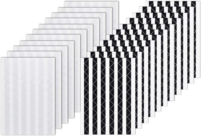 Hoekstickers voor Scrapbooking - Zelfklevend - 2244 Stuks - Zwart & Helder