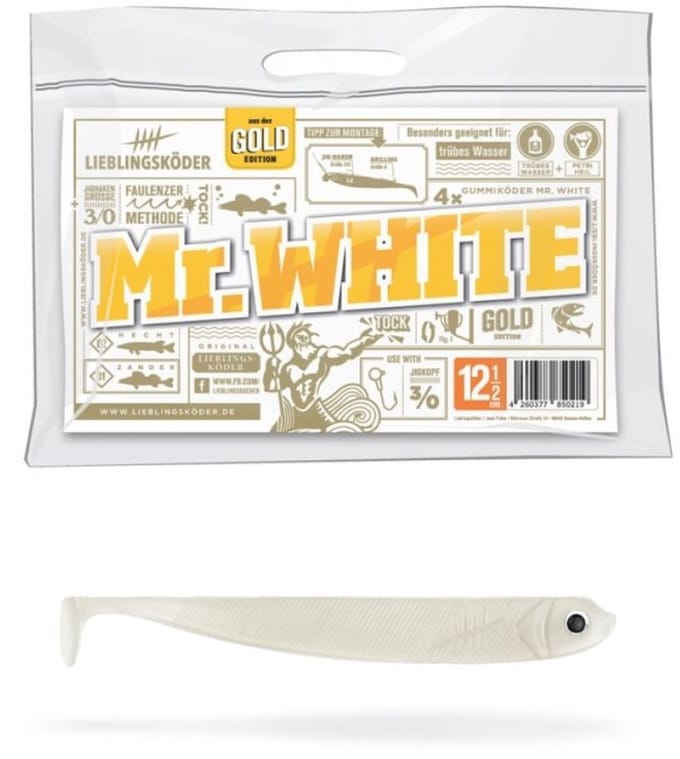 Lieblingsköder Shad 12,5cm Mr.White 12.5cm Mr.White - PROMO