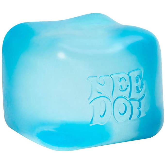 Schylling Needoh Nice Cube Sensorische Fidget Cube Stressverlichting Angst Sensorisch Hulpmiddel voor Focus ADHD & Kalmerend Bureau Gadget blauw