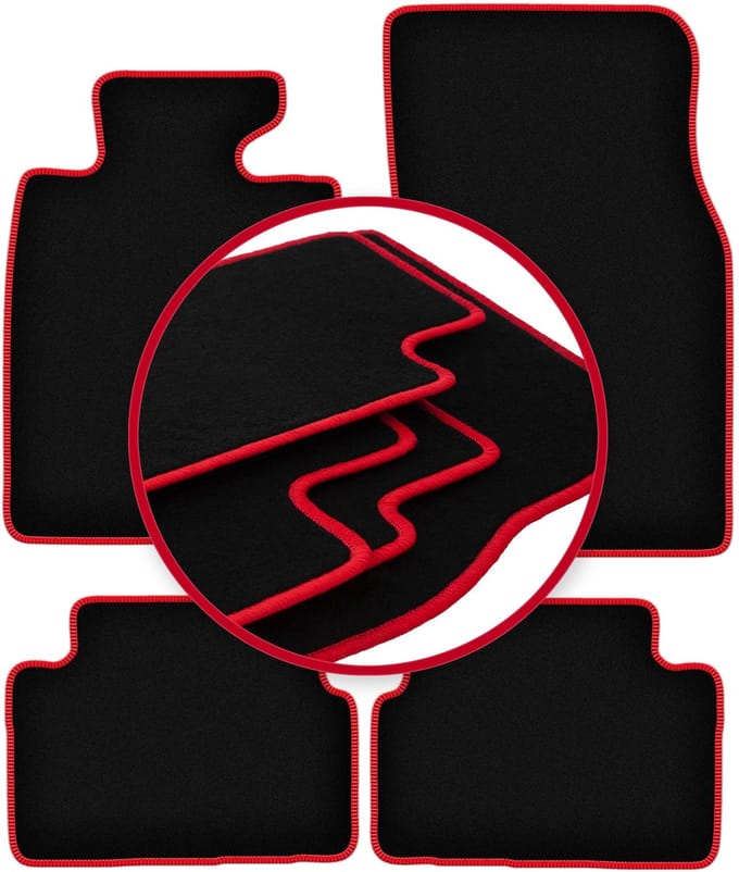 CARLUX-RED automatten voor: Mini Clubman R55 hatchback (2006-)