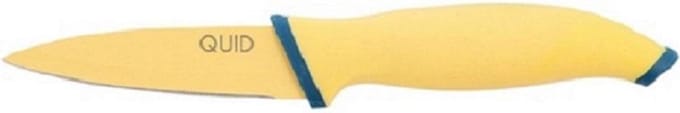 Quid Astral keukenmes 9 cm RVS geel/blauw