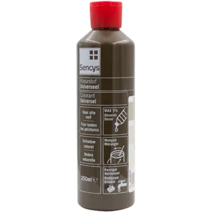 Sencys Universele Verfkleurstof Omber Naturel 250ml