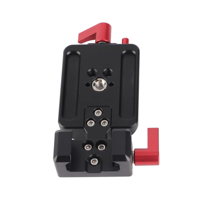 Plaque de montage de fixation pour rail avec griffe froide 14 38, support de caméra de prise de vue verticale pour RS3 RS2 RS3PRO gray