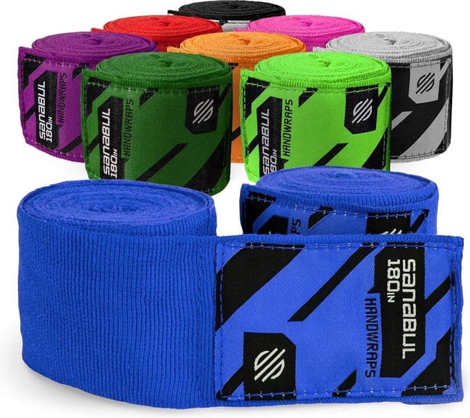 Sanabul Elastic Professional Bandages - 4,5 m - blauw
