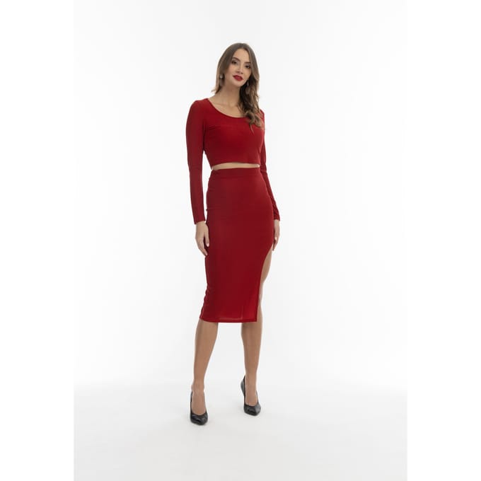 faina Cropped jerseytopje