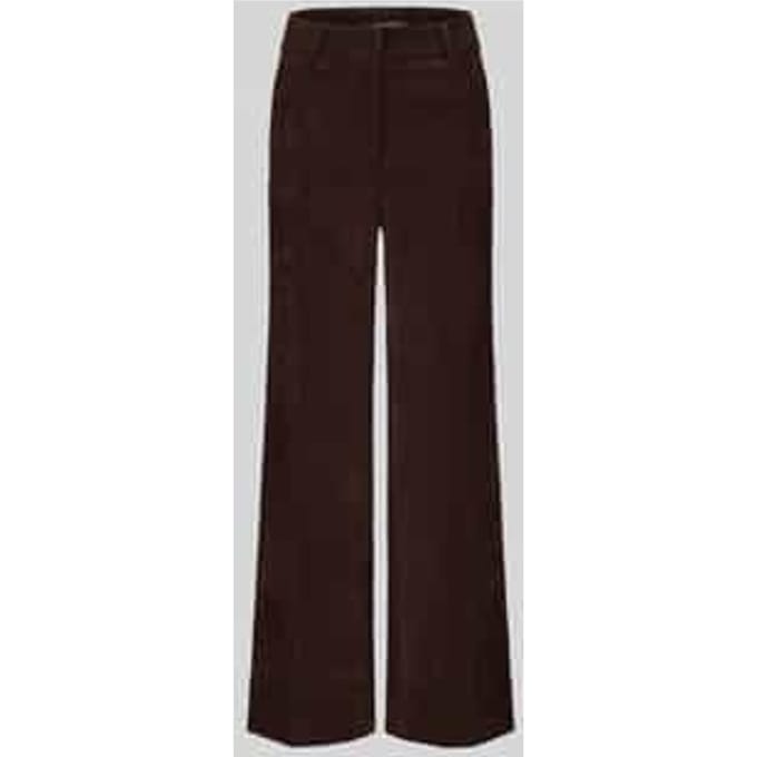 Regular fit corduroy broek met aangezette zakken model 'AMELIE'