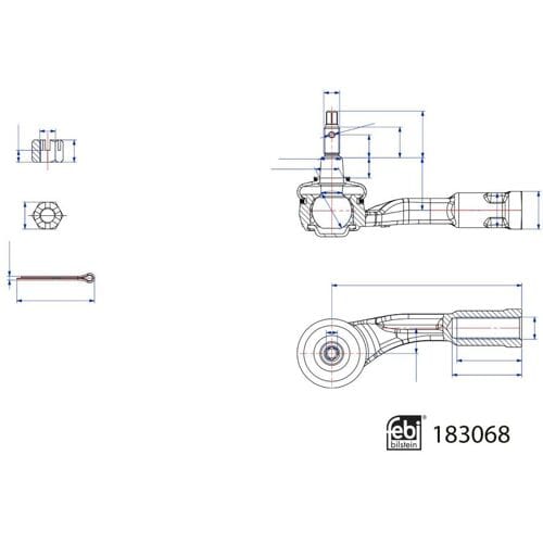 Spoorstangeinde FEBI BILSTEIN 183068