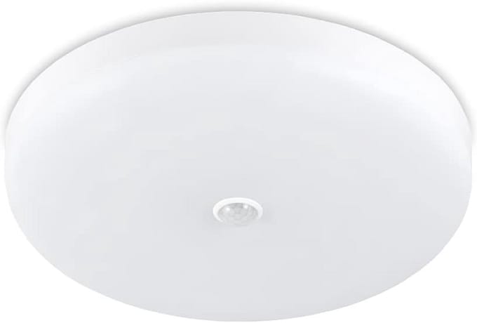 LED Plafondlamp met Bewegingssensor en Schemersensor - 15W - IP44 - Neutraal Wit Licht
