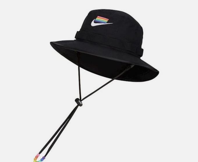 Nike ACG BeTrue Fisherman Hat Rainbow Logo 'Black' - Size M/L