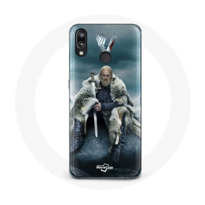 Coque - MANIACASE - Huawei P20 Lite - Vikings - Ragnar Lothbrok - Gris gris