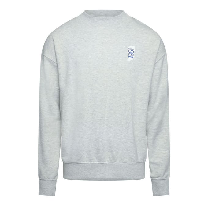 Replay Heren-sweatshirt van katoen met ruime pasvorm (Grijs)