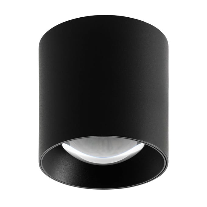 LCD LED buiten plafondlamp 5173, zwart, 9 cm, metaal, IP54 CCT