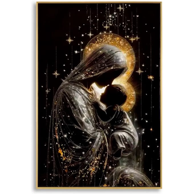Schilderij On Canvas Maternity Laquared With Frame -b 60×3,5×90 cm