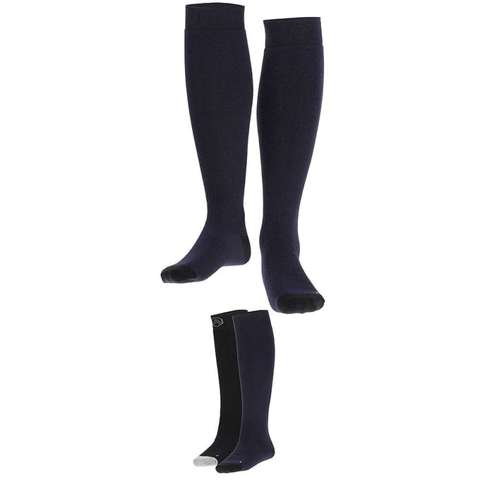 Apollo (Sports) - Skisokken kind - Plain - Unisex - Blauw - 27/30 - 2-Pack