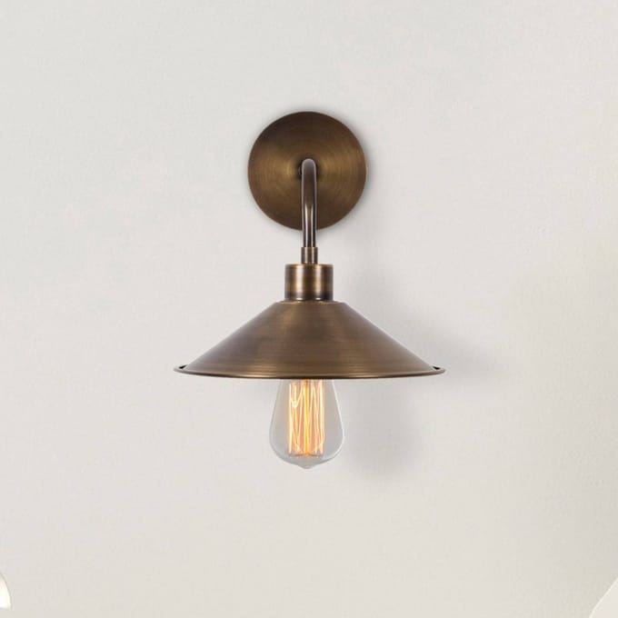 Opviq Wandlamp Berceste N-664, antiek goud, ijzer, Ø 24 cm