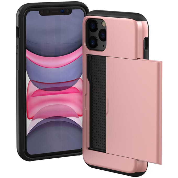 imoshion Hoesje met Pasjeshouder - Geschikt voor Apple iPhone 11 Pro - Rosé Goud
