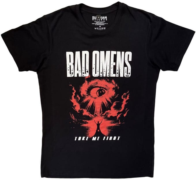 Bad Omens - Red Eye Heren Tshirt - L - Zwart