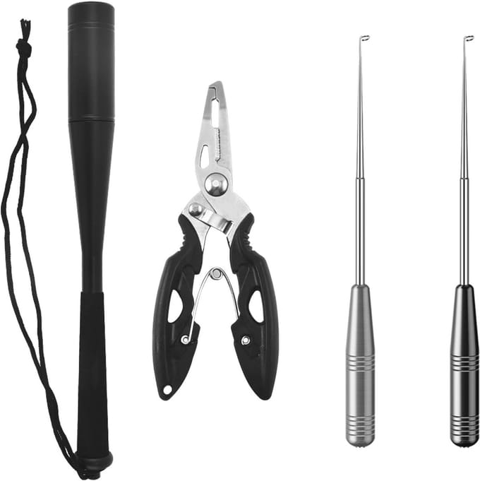 Set van 4 Visaccessoires voor Beginners - Visdoder, Vistang en Vishaakverwijderaar