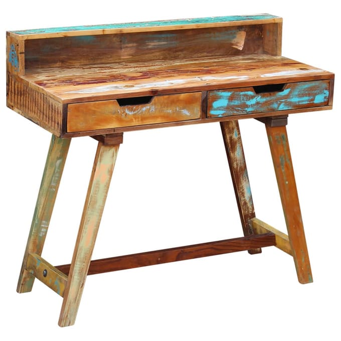 vidaXL - Bureau - massief - gerecycled - hout