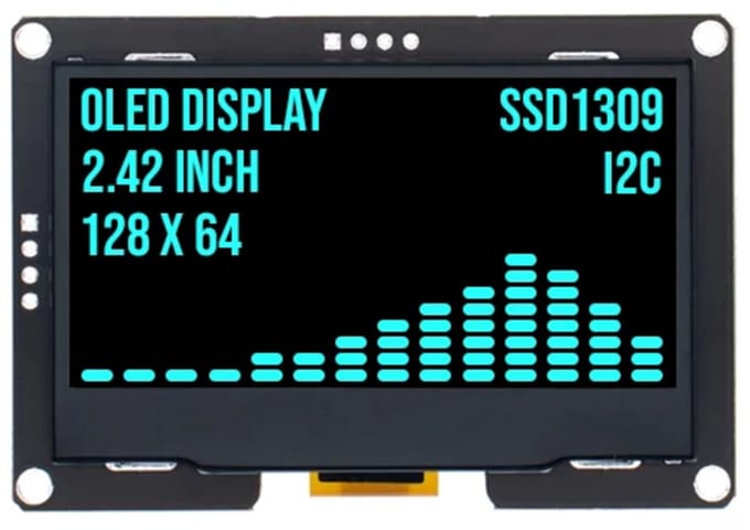 OTRONICÂ® 2.4 inch OLED display 128x64 Blauw I2C SSD1309 3.3V