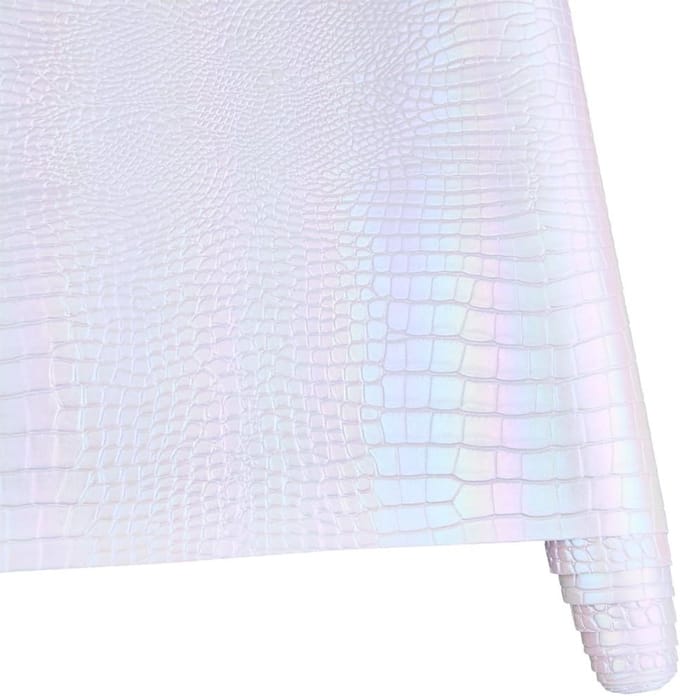 135cm x 30cm holografisch PU leder met metaal iriscent glans voor DIY projecten en orringboogen