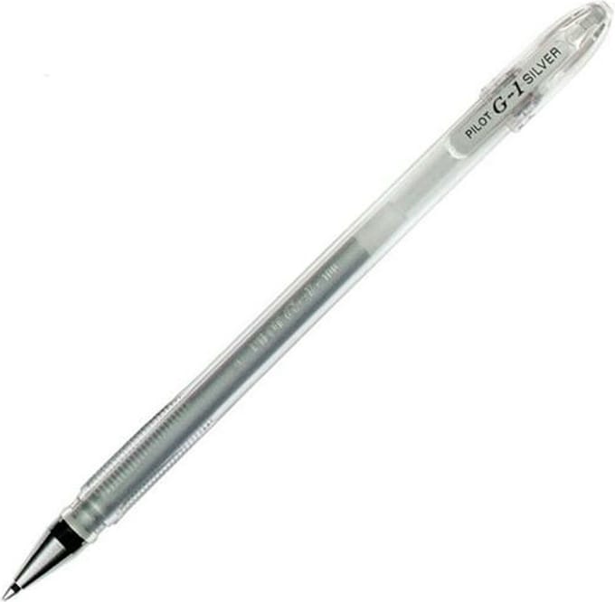 Pen Roller Pilot G-1 Zilverkleurig 0,4 mm (12 Stuks)