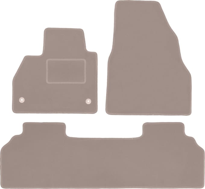 Beige veloursmatten voor: Mercedes Citan combivan (2012-)