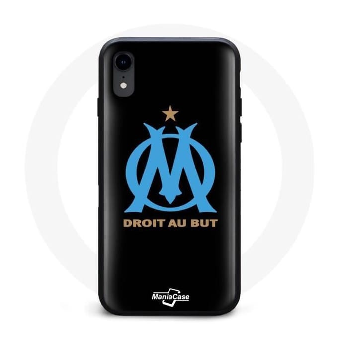 Coque - Olympique de Marseille - Iphone XR - Souple - Bleu - Motif Foot bleu