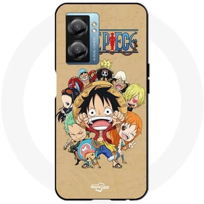 Oppo A77 5G Case Geanimeerde Manga Strohoed Crew uit één stuk