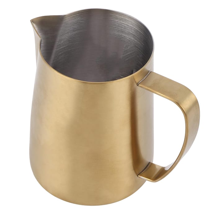 600ml Multifunctionele Koffiekop Mok 304 Roestvrij Staal Melk Opschuimkan Koffie Accessoire beige