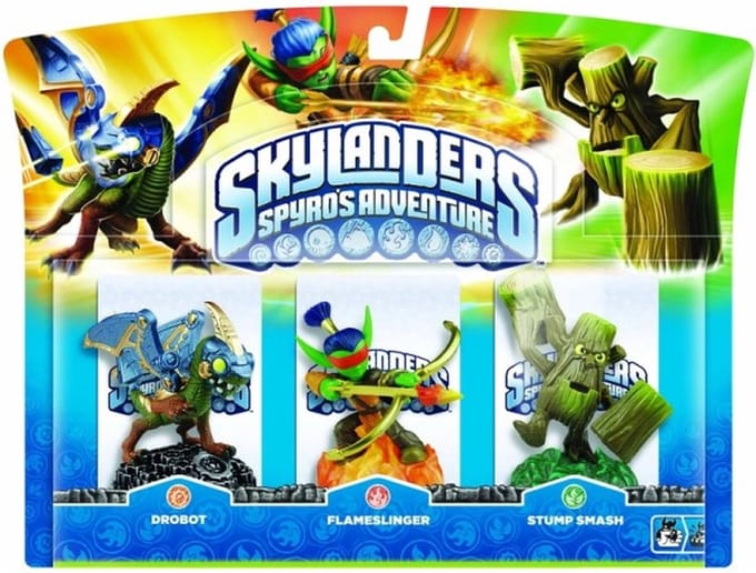 Skylanders Spyro's Adventure: Triple Pack Drobot, Stump Smash, Flameslinger