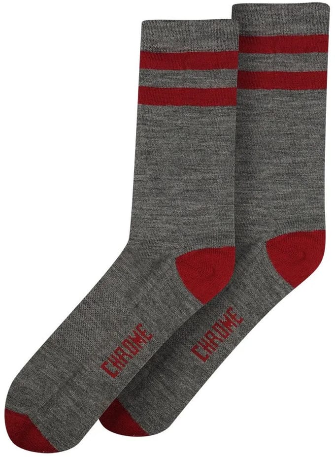 Chrome Merino Crew Sokken Rood EU 35 1/2-38 Man