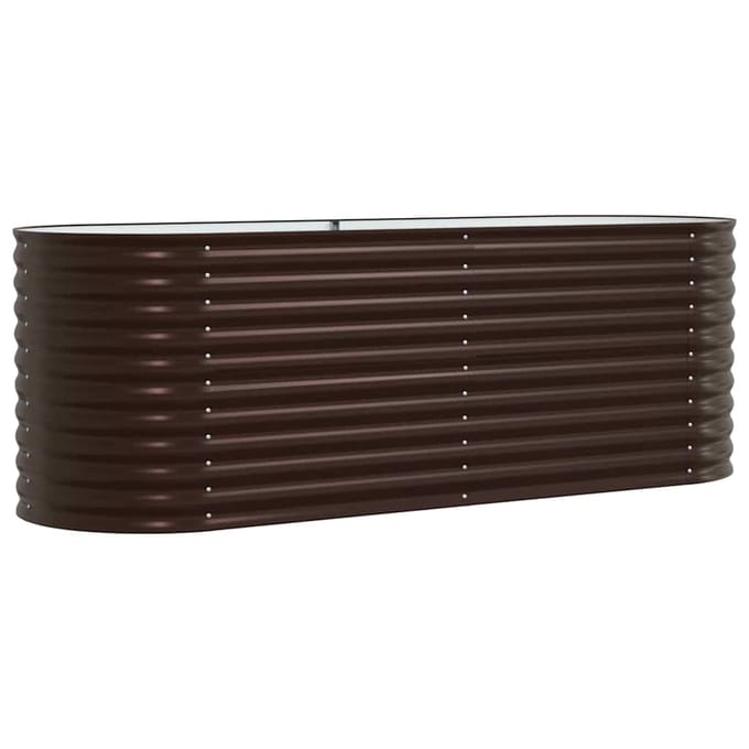 vidaXL - Verhoogd - bed - Bruin - 240 - x - 80 - x - 81 - cm - Staal