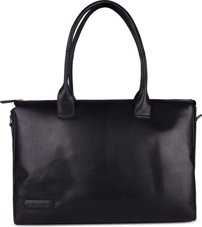 Plevier Copal schoudertas 17-17.3 inch zwart.