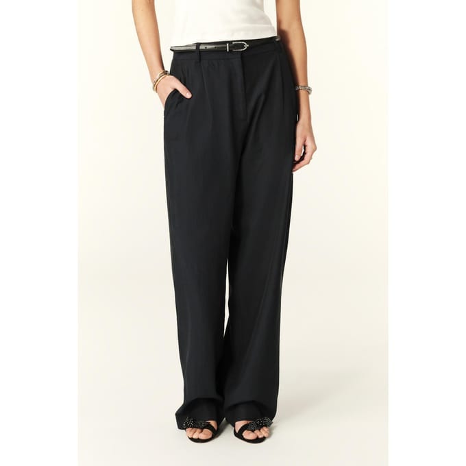 BA&SH Pantalon Fabio Marine Maat: 44 | Pantalons Outlet | Dames | Zwart