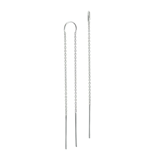 Zilver Gerhodineerd Doortrekoorbellen 1321327