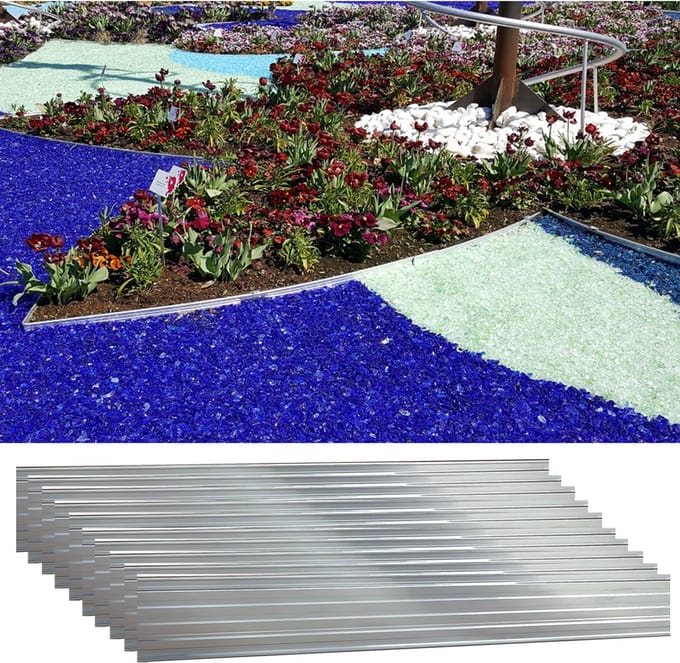 Set van 10 Green Universe Borderrand 10cm x 200cm | Gazonrand | Kantopsluiting