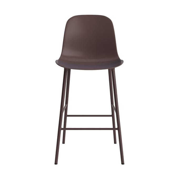 Normann Copenhagen Form Barstoel staal - NormannCopenhagenFormBrown - 65 cm