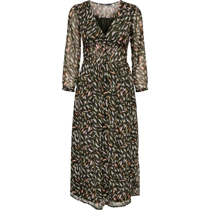 ONLY  - Maat M - ONLSLOANE 7/8 MIDI DRESS PTM Dames Jurk