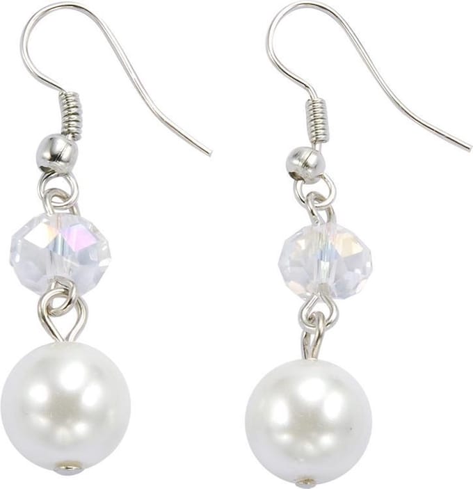 Behave - Oorhangers dames - Parel kristal - Bruids elegantie
